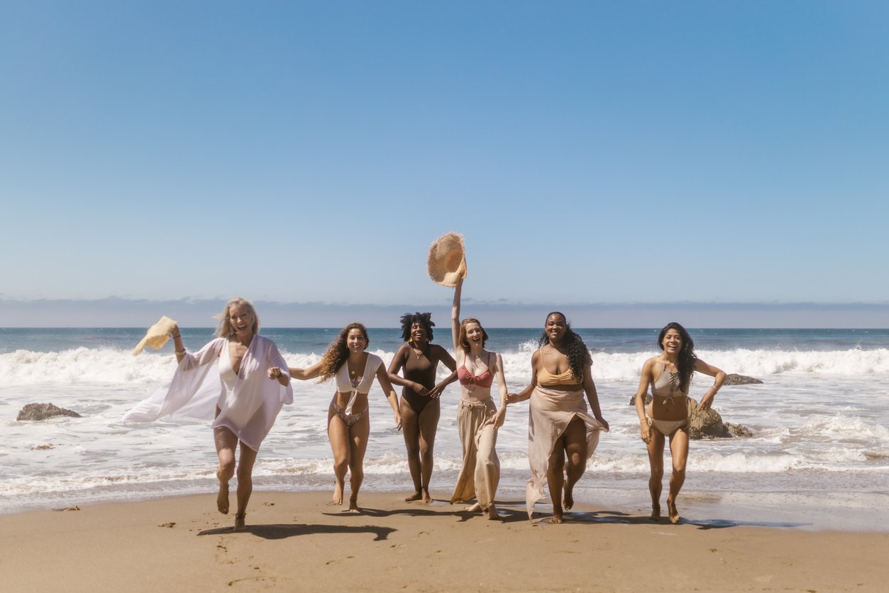 Group of People on Beach